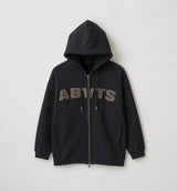 ZIP UP PILE LOGO HOODIE
