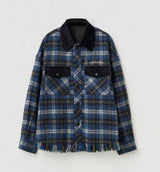 SHAGGY CHECK SHIRT JACKET