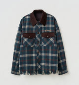 SHAGGY CHECK SHIRT JACKET