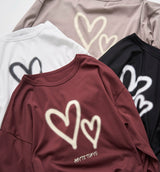 SPRAY HEART LONG SLEEVE T-SHIRT