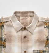 PANELLED CHECK SHIRT