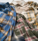 PANELLED CHECK SHIRT