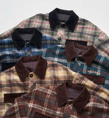 SHAGGY CHECK SHIRT JACKET