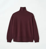 PLAIN STITCH HIGH NECK KNIT