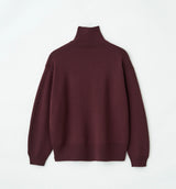 PLAIN STITCH HIGH NECK KNIT
