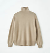 PLAIN STITCH HIGH NECK KNIT