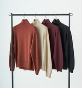 PLAIN STITCH HIGH NECK KNIT