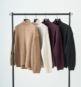 SWITCHING TURTLE NECK KNIT
