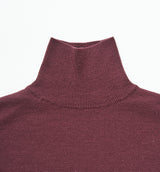 PLAIN STITCH HIGH NECK KNIT