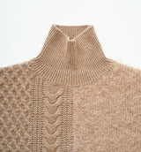 SWITCHING TURTLE NECK KNIT