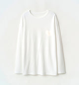 HEART PRINT LOGO LONG SLEEVE T-SHIRT