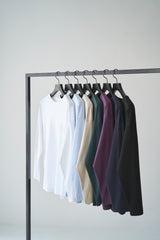 HEART PRINT LOGO LONG SLEEVE T-SHIRT