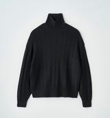 PATTERNED TURTLE NECK KNIT