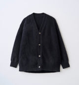 GOLD BUTTON SHAGGY CARDIGAN(受注予約受付終了)