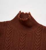 DAMAGED HIGHNECK KNIT (受注予約受付中)