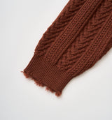DAMAGED HIGHNECK KNIT (受注予約受付中)