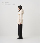 ZIP UP PILE LOGO HOODIE