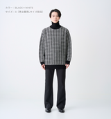OVERSIZED TWEED TURTLE NECK KNIT (受注予約受付終了)