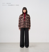 SHAGGY CHECK SHIRT JACKET