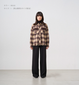 SHAGGY CHECK SHIRT JACKET