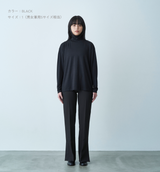 HIGH NECK WOOL CUT-SEW