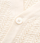 OPENWORK KNIT CARDIGAN