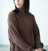 MOLE CABLE TURTLE NECK KNIT