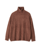 MOLE CABLE TURTLE NECK KNIT
