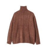 MOLE CABLE TURTLE NECK KNIT