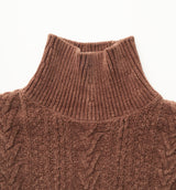 MOLE CABLE TURTLE NECK KNIT