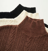 MOLE CABLE TURTLE NECK KNIT