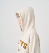 ZIP UP PILE LOGO HOODIE