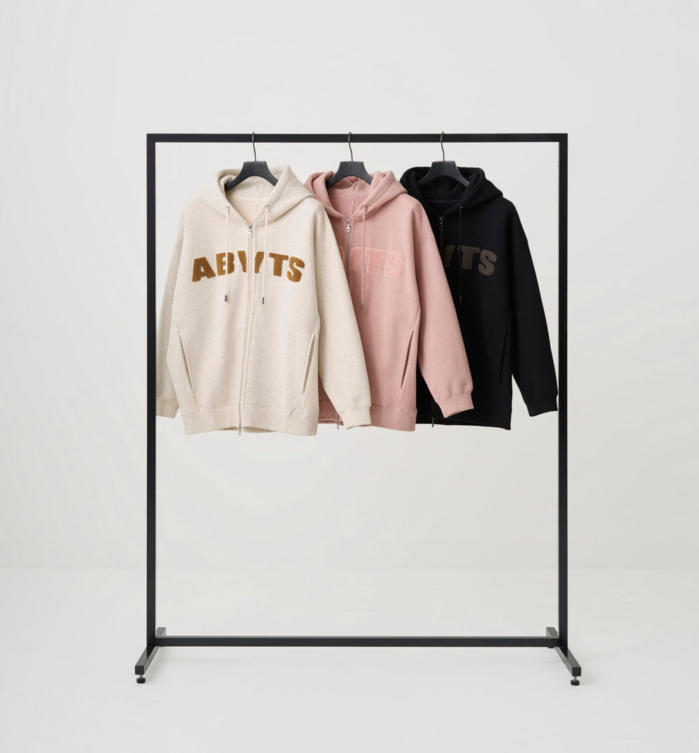 ZIP UP PILE LOGO HOODIE – ABYTS
