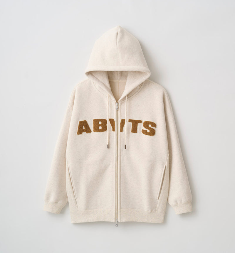 ZIP UP PILE LOGO HOODIE (受注予約受付終了) – ABYTS