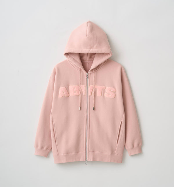 美品 佐藤健abyts ABYTS 佐藤健着用 サイズ3 パーカー ピンク 希少 ABYTS ハーゲンダッツ パーカー スウェット フーディ ピンク 佐藤健