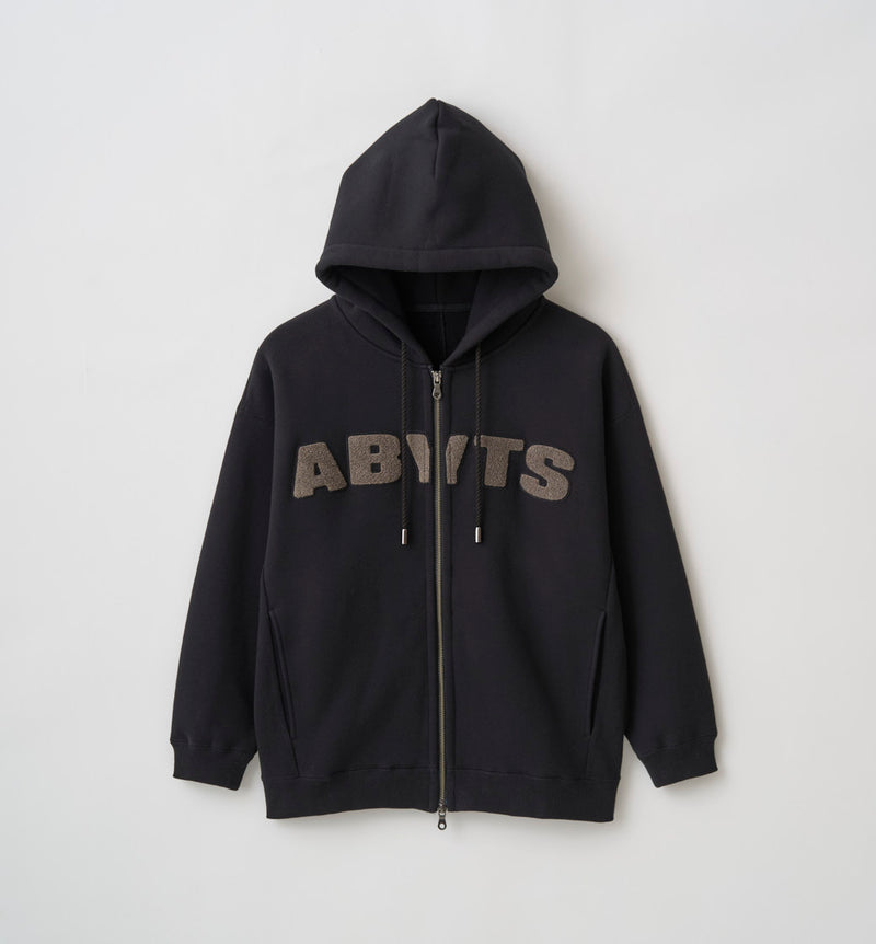 ZIP UP PILE LOGO HOODIE (受注予約受付終了) – ABYTS
