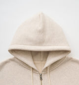 ZIP UP PILE LOGO HOODIE
