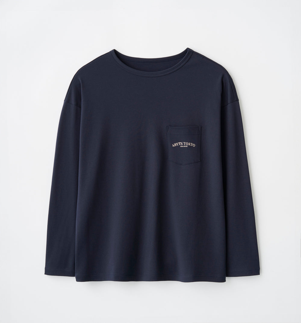 Abyts Round Logo Pocket long sleeve Tシャツ ROUND LOGO POCKET LONG SLEEVE T-SHIRT (受注予約受付終了) – ABYTS