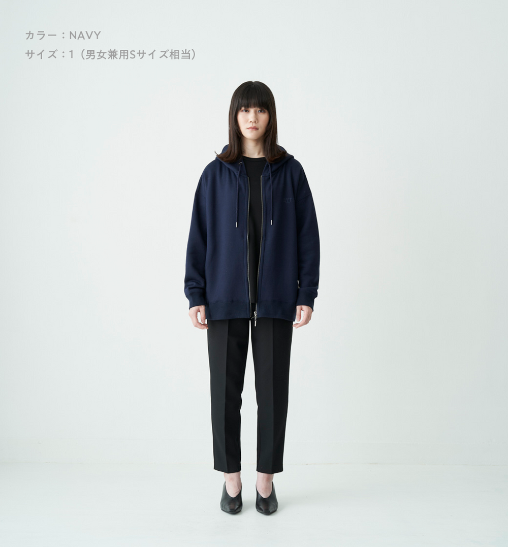 ABYTS ZIP UP PILE LOGO HOODIE サイズ１ LOGO ZIP UP HOODIE – ABYTS