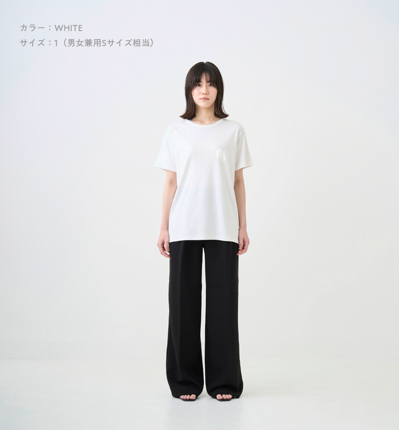 HEART PRINT LOGO T-SHIRT