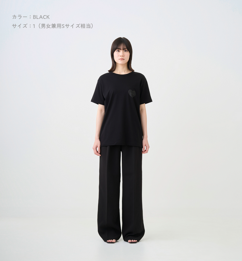HEART PRINT LOGO T-SHIRT