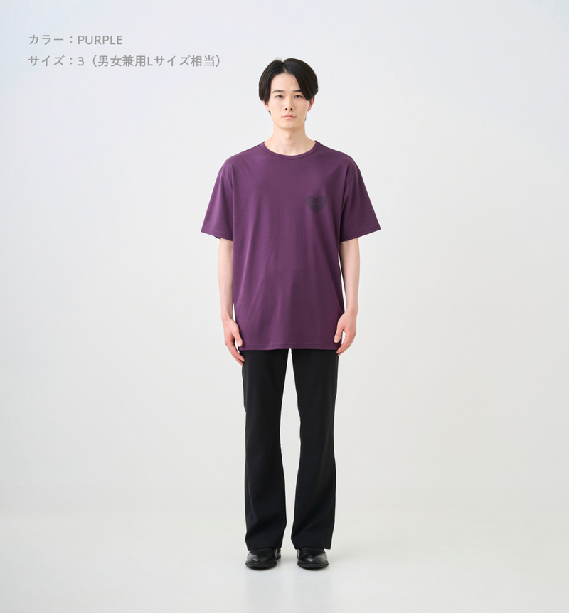 HEART PRINT LOGO T-SHIRT
