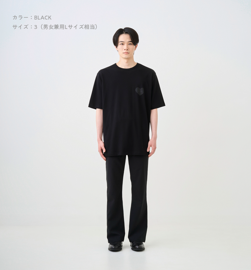 HEART PRINT LOGO T-SHIRT