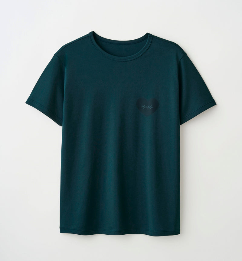 HEART PRINT LOGO T-SHIRT