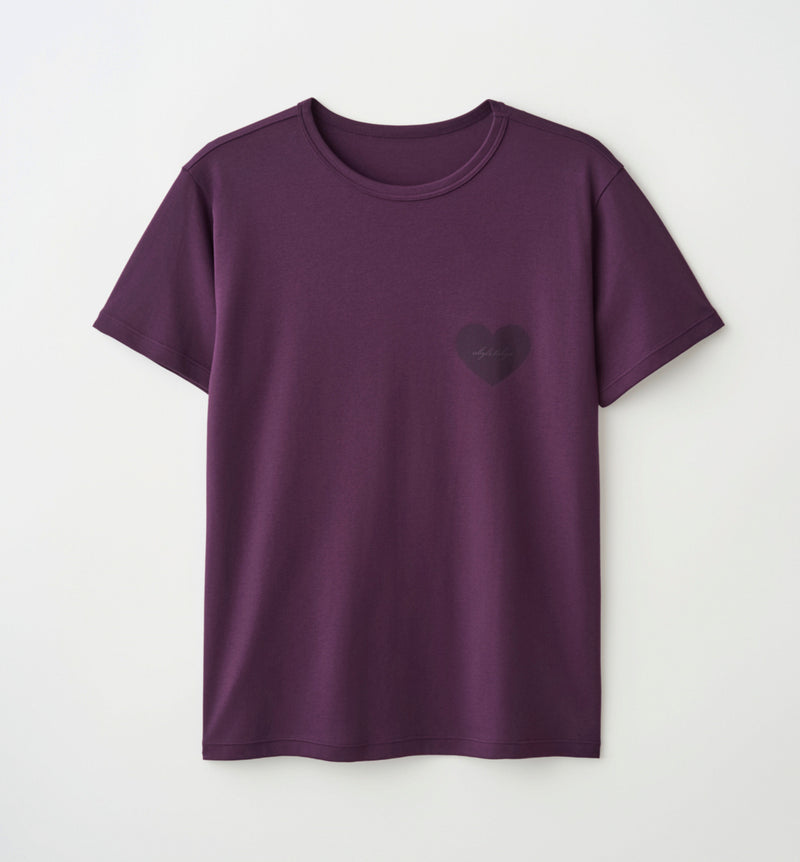 HEART PRINT LOGO T-SHIRT