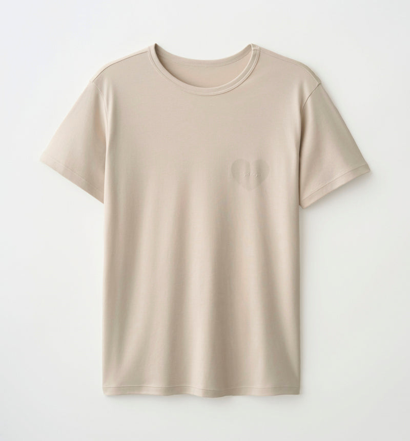 HEART PRINT LOGO T-SHIRT