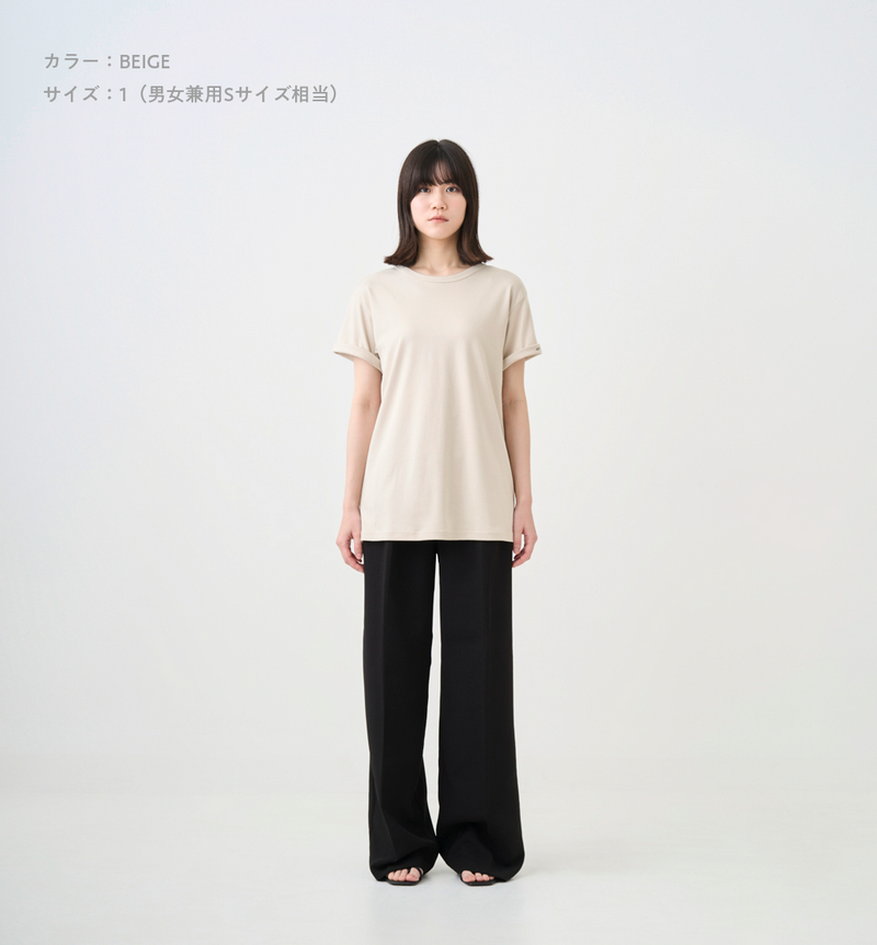 TURN UP SLEEVE LOGO T-SHIRT (受注予約受付終了)