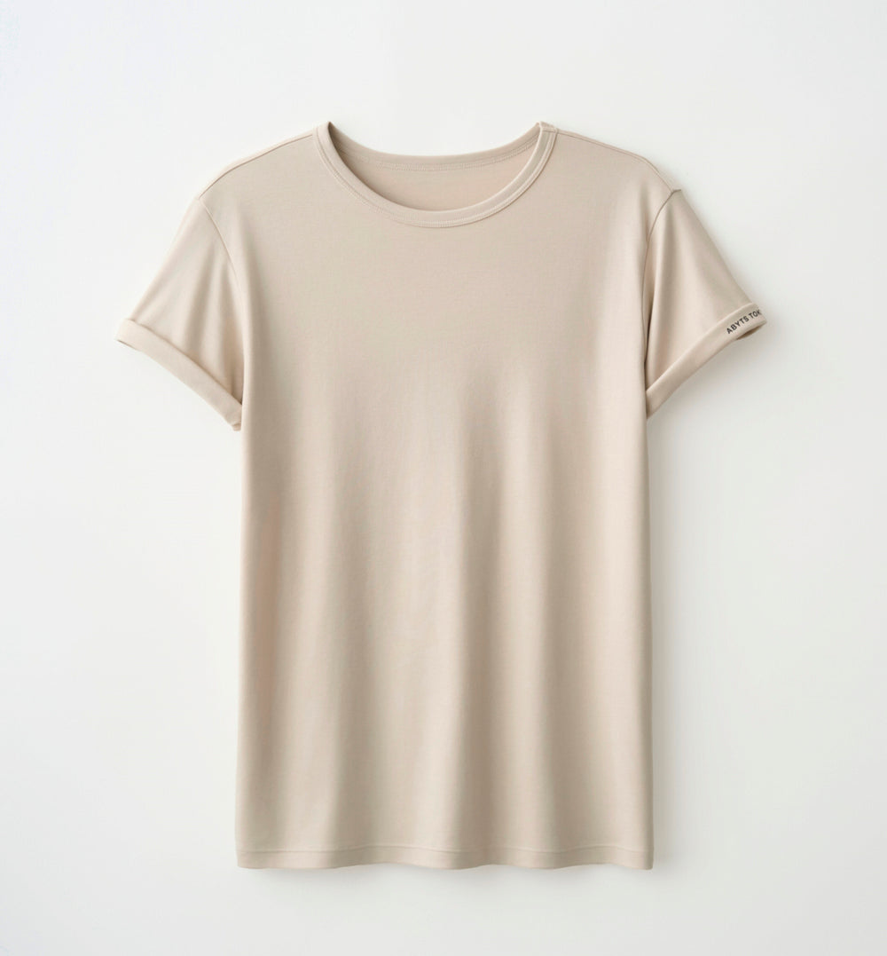 TURN UP SLEEVE LOGO T-SHIRT (受注予約受付終了) – ABYTS