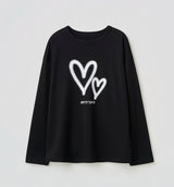 SPRAY HEART LONG SLEEVE T-SHIRT