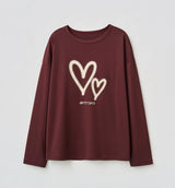 SPRAY HEART LONG SLEEVE T-SHIRT